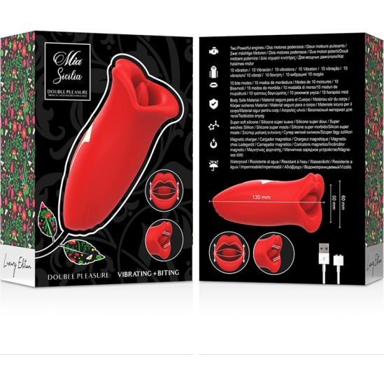 MIA SICILIA DOUBLE PLEASURE VIBRATING + BITING