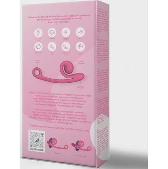 Snail Vibe CURVE VIBRATOR PINK