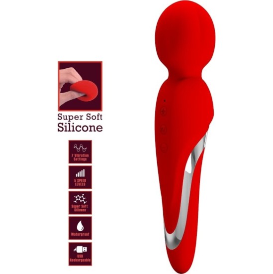 Pretty Love Flirtation PRETTY LOVE - WALTER VIBRATOR WAND RED