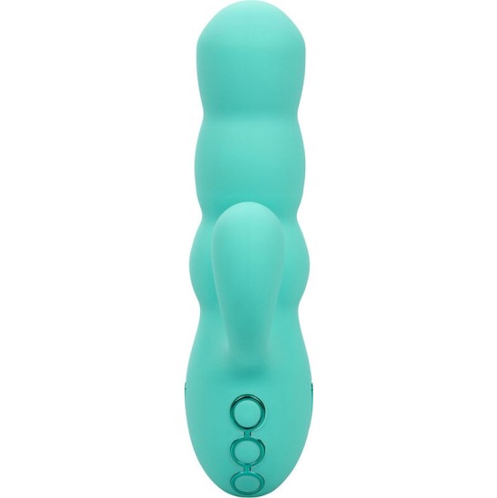 Calexotics DEL MAR DIVA VIBRATOR RABBIR AQUA GREEN BY CALIFORNIA DREAMING