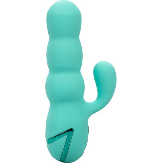 Calexotics DEL MAR DIVA VIBRATOR RABBIR AQUA GREEN BY CALIFORNIA DREAMING