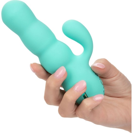 Calexotics DEL MAR DIVA VIBRATOR RABBIR AQUA GREEN BY CALIFORNIA DREAMING