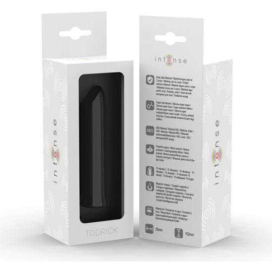 Intense Fun INTENSE - TODRICK BLACK CLITORAL STIMULATING BULLET