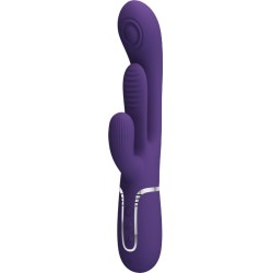 Pretty Love SHANIA TRIPLE RABBIT VIBRATOR MULTIFUNCTION PURPLE