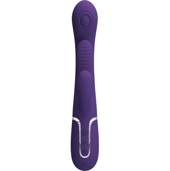Pretty Love SHANIA TRIPLE RABBIT VIBRATOR MULTIFUNCTION PURPLE