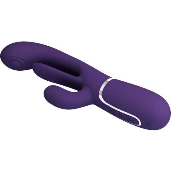 Pretty Love SHANIA TRIPLE RABBIT VIBRATOR MULTIFUNCTION PURPLE
