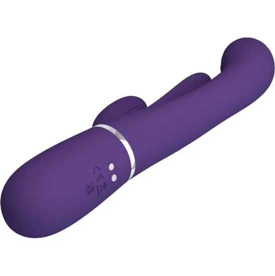Pretty Love SHANIA TRIPLE RABBIT VIBRATOR MULTIFUNCTION PURPLE