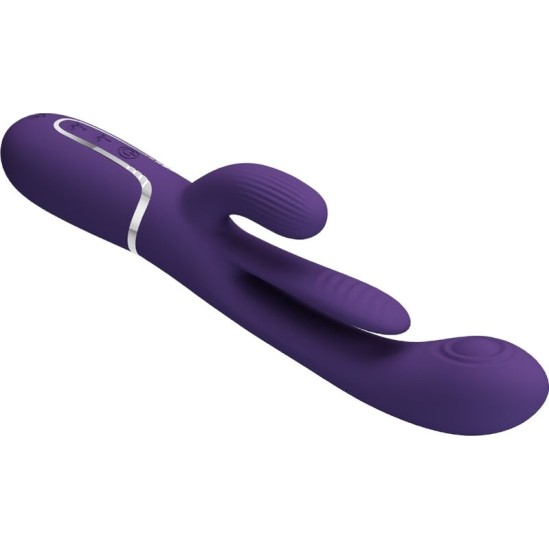Pretty Love SHANIA TRIPLE RABBIT VIBRATOR MULTIFUNCTION PURPLE