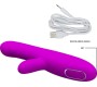 Pretty Love ANGELIQUE MULTIFUNCTION VIBRATOR + CLITORIS STIMULATOR PURPLE