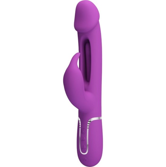 Pretty Love KAMPAS 3 IN 1 MULTIFUNCTION RABBIT VIBRATOR PURPLE