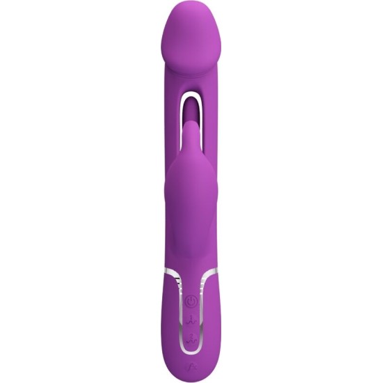 Pretty Love KAMPAS 3 IN 1 MULTIFUNCTION RABBIT VIBRATOR PURPLE