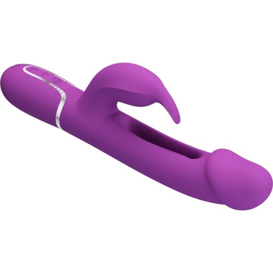Pretty Love KAMPAS 3 IN 1 MULTIFUNCTION RABBIT VIBRATOR PURPLE