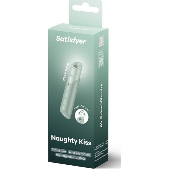 Satisfyer Air Pulse SATISFYER - NAUGHTY KISS WAVE CLITORIS STIMULATOR AQUAMARINE