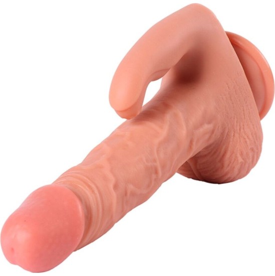 Shequ HAYDEN DILDO AND CLITORIS STIMULATOR WITH VIBRATION AND REMOTE CONTROL 16 CM