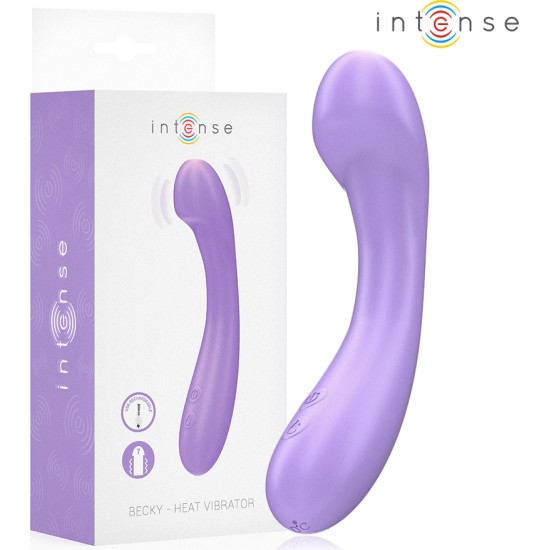 Intense Fun INTENSE - BECKY VIBRATOR 19 CM HEATABLE 7 VIBRATIONS PURPLE