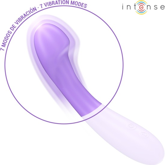 Intense Fun INTENSE - BECKY VIBRATOR 19 CM HEATABLE 7 VIBRATIONS PURPLE