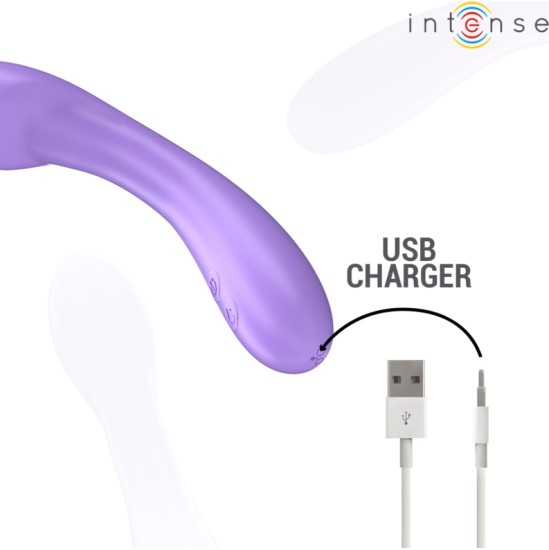 Intense Fun INTENSE - BECKY VIBRATOR 19 CM HEATABLE 7 VIBRATIONS PURPLE