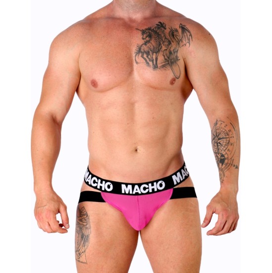 Macho Underwear MACHO - MX28FR JOCK PINK NEON S