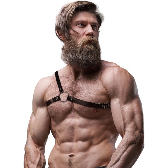 Fetish Submissive Attitude FETISH SUBMISSIVE - ATTITUDE MENS CROSSED SHOULDER ECO LEATHER HARNESS