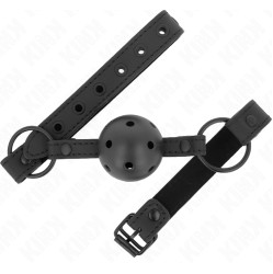 Kink Collar & Gag KINK - NEOPRENE BALL 4.5 CM GAG 63.5 X 2 CM ADJUSTABLE 41 X 59 CM