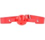 Kink Collar & Gag KINK - RED BREATHABLE BALL 4.5 CM GAG 65 x 2.5 CM