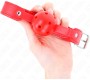 Kink Collar & Gag KINK - RED BREATHABLE BALL 4.5 CM GAG 65 x 2.5 CM