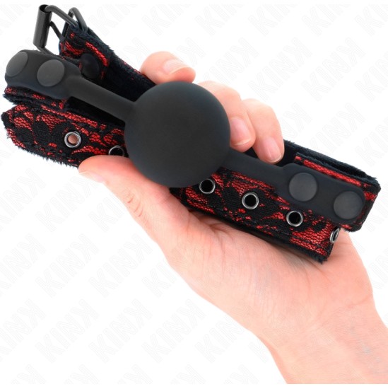 Kink Collar & Gag KINK - SCANDAL SILICONE BALL 4 CM GAG MODEL 1 65 x 2 CM