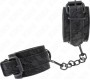 Kink Wrist Restraint KINK - DARK LACE COVERED WRIST CUFFS ADJUSTABLE BLACK 19-26 CM