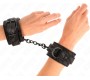 Kink Wrist Restraint KINK - DARK LACE COVERED WRIST CUFFS ADJUSTABLE BLACK 19-26 CM