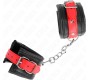Kink Wrist Restraint KINK - WRIST RESTRAINTS BLACK WITH RED BELT ADJUSTABLE 17-28 CM X 6 CM