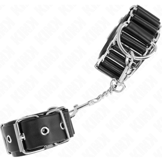 Kink Wrist Restraint KINK - HINGE-LIKE THIN WRIST RESTRAINTS BLACK ADJUSTRABLE 16-22 CM X 3.5 CM