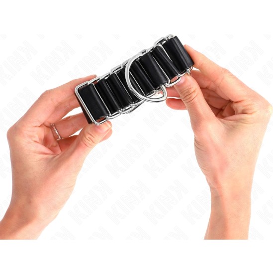 Kink Wrist Restraint KINK - HINGE-LIKE THIN WRIST RESTRAINTS BLACK ADJUSTRABLE 16-22 CM X 3.5 CM