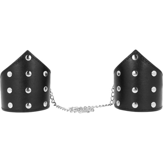 Kink Wrist Restraint KINK - BLACK POINT STYLE WRISTBANDS WITH CHAIN ADJUSTABLE 17-23 CM X 8.5 CM