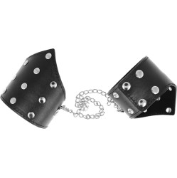 Kink Wrist Restraint KINK - BLACK POINT STYLE WRISTBANDS WITH CHAIN ADJUSTABLE 17-23 CM X 8.5 CM