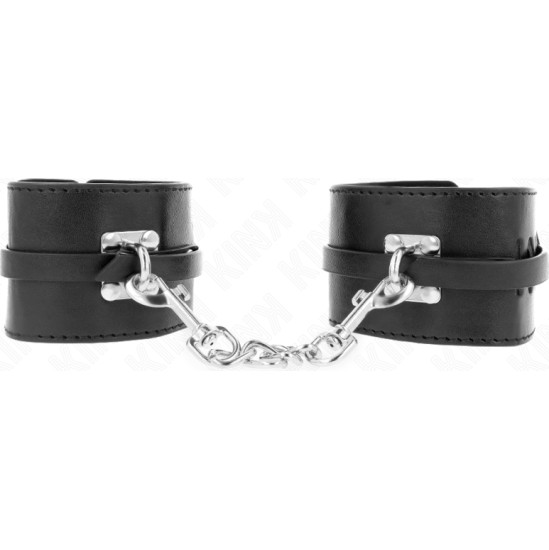 Kink Wrist Restraint KINK - DELUXE LOCKING WRIST RESTRAINTS BLACK ADJUSTABLE 14.5-21 CM X 6 CM