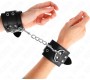 Kink Wrist Restraint KINK - DOUBLE BUCKLE WRIST RESTRAINTS BLACK ADJUSTABLE 19-26 CM