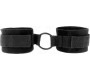 Kink Wrist Restraint KINK - BEGINNER FUR HAND CUFFS 25 CM WITH O-RING 4 CM BLACK ADJUSTABLE 15-25 CM
