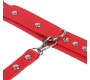 Subblime Fetish SUBBLIME - 953706 HANDCUFFS WITH BONDAGE BELT RED ONE SIZE