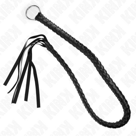 Kink Impact & Touch KINK - SNAKE WHIP WITH BLACK HAND RING 65 CM
