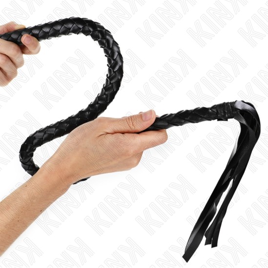 Kink Impact & Touch KINK - SNAKE WHIP WITH BLACK HAND RING 65 CM