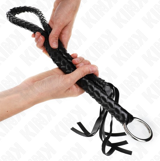 Kink Impact & Touch KINK - SNAKE WHIP WITH BLACK HAND RING 65 CM