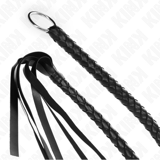 Kink Impact & Touch KINK - SNAKE WHIP WITH BLACK HAND RING 65 CM