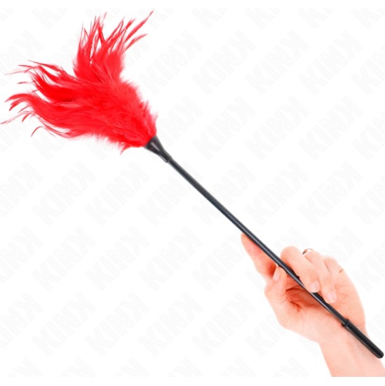 Kink Impact & Touch KINK - MULTIPLE RED TICKLE FEATHERS 45 CM