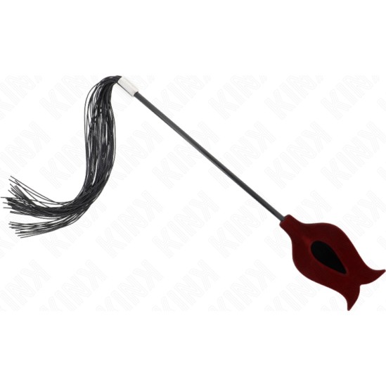 Kink Impact & Touch KINK - ROSE SHAPE SILICONE TASSEL WHIP 45 CM