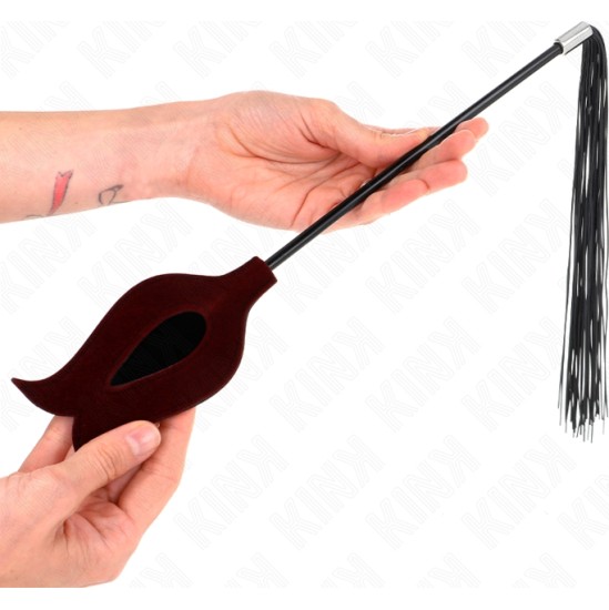 Kink Impact & Touch KINK - ROSE SHAPE SILICONE TASSEL WHIP 45 CM