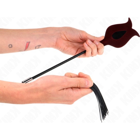 Kink Impact & Touch KINK - ROSE SHAPE SILICONE TASSEL WHIP 45 CM