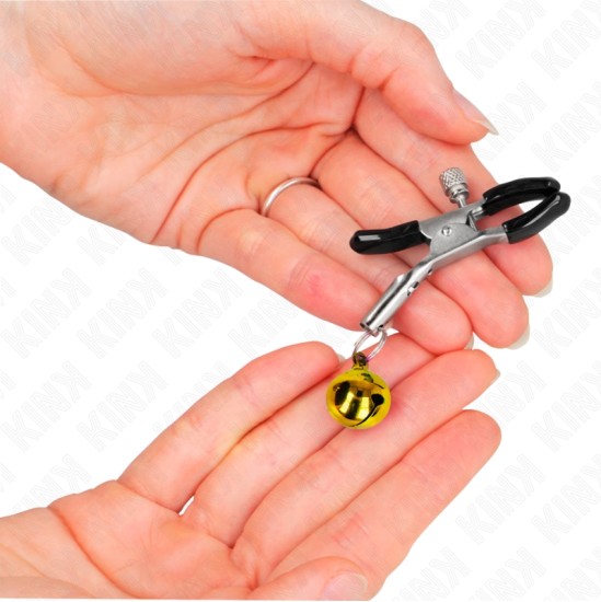 Kink Nipple Grip KINK - GOLD SINGLE BELL NIPPLE CLAMP 6 CM