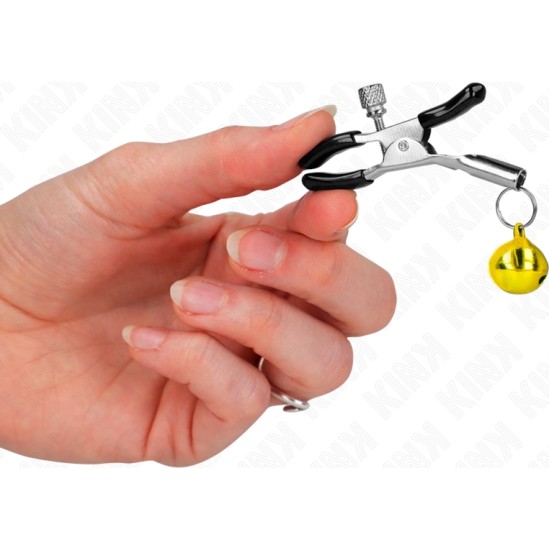 Kink Nipple Grip KINK - GOLD SINGLE BELL NIPPLE CLAMP 6 CM