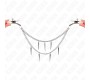 Kink Nipple Grip KINK - NIPPLE CLAMPS WITH SPIKES CHAINS 30 CM