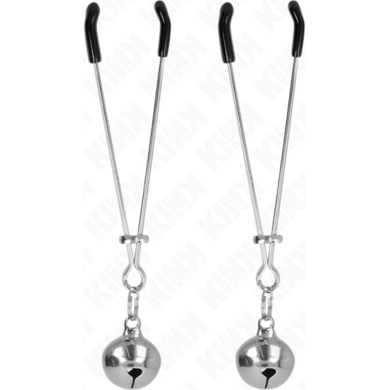 Kink Nipple Grip KINK - THIN BELL NIPPLE CLAMPS SILVER 7 CM